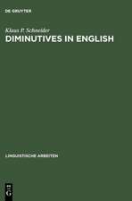 Diminutives in English