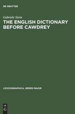 The English Dictionary before Cawdrey