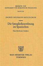 Die Satzgliedanordnung im Spanischen: Eine diachrone Analyse