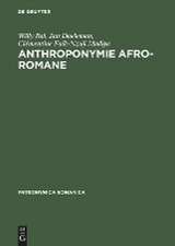 Anthroponymie afro-romane: Esquisse d'un projet