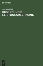 Kosten- und Leistungsrechnung