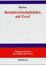 Betriebswirtschaftslehre mit Excel