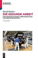 Die gesunde Arbeit: Psychische Belastungen, Arbeitsgestaltung und Arbeitsorganisation