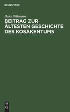 Beitrag zur ältesten Geschichte des Kosakentums