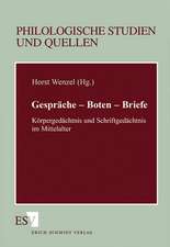 Gespräche. Boten. Briefe