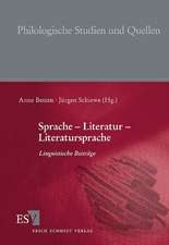 Sprache - Literatur - Literatursprache