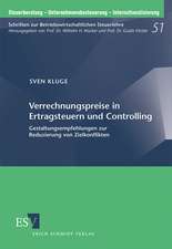 Verrechungspreise in Ertragsteuern und Controlling