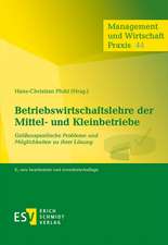 Betriebswirtschaftslehre der Mittel- und Kleinbetriebe