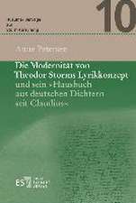 Die Modernität von Theodor Storms Lyrikkonzept und sein 