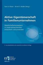 Aktive Eigentümerschaft in Familienunternehmen