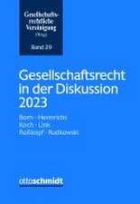 Gesellschaftsrecht in der Diskussion 2023