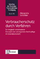 Verbraucherschutz durch Verfahren