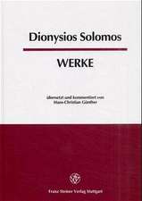 Dionysios Solomos: Ubersetzt Und Kommentiert