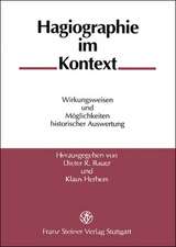 Hagiographie im Kontext