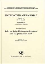 Index Zur Reihe Hydronymia Germaniae