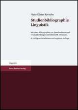 Studienbibliographie Linguistik