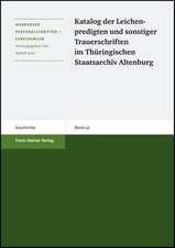 Katalog Der Leichenpredigten Und Sonstiger Trauerschriften Im Thuringischen Staatsarchiv Altenburg: Studien Zum Promotionswesen An Deutschen Universitaeten der Fruehen Neuzeit