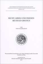 Recht, Krieg und Frieden bei Hugo Grotius