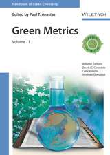 Handbook of Green Chemistry – Green Metrics