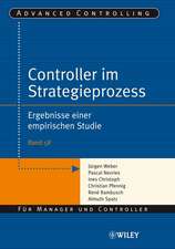 Controller im Strategieprozess – Ergebnisse einer empirischen Studie