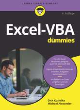 Excel–VBA für Dummies 4e