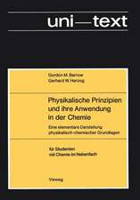 Physikalische Prinzipien und ihre Anwendung in der Chemie: Eine elementare Darstellung physikalisch-chemischer Grundlagen