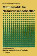 Mathematik für Naturwissenschaftler