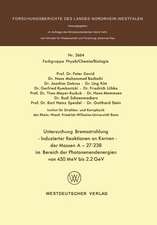 Untersuchung Bremsstrahlung — Induzierter Reaktionen an Kernen der Massen A = 27–238 im Bereich der Photonenendenergien von 450 MeV bis 2.2 GeV