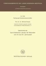 Geschichte der Syro-Arabischen Literatur der Maroniten vom VII. bis XVI. Jahrhundert