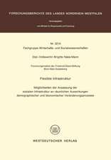 Flexible Infrastruktur: Möglichkeiten der Anpassung der sozialen Infrastruktur an räumlichen Auswirkungen demographischer und ökonomischer Veränderungsprozesse