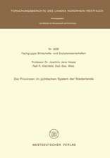 Die Provinzen im politischen System der Niederlande