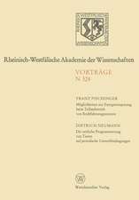 Möglichkeiten zur Energieeinsparung beim Teillastbetrieb von Kraftfahrzeugmotoren. Die zeitliche Programmierung von Tieren auf periodische Umweltbedingungen: 290. Sitzung am 7. Oktober 1981 in Düsseldorf