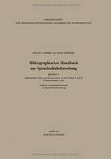 Bibliographisches Handbuch zur Sprachinhaltsforschung