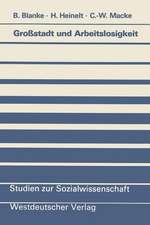 Großstadt und Arbeitslosigkeit: Ein Problemsyndrom im Netz lokaler Sozialpolitik