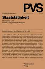 Staatstätigkeit: International und historisch vergleichende Analysen