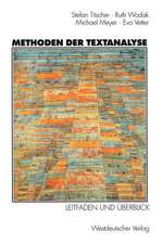 Methoden der Textanalyse: Leitfaden und Überblick