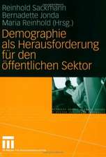 Demographie als Herausforderung für den öffentlichen Sektor