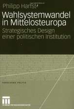 Wahlsystemwandel in Mittelosteuropa: Strategisches Design einer politischen Institution