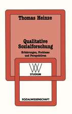 Qualitative Sozialforschung: Erfahrungen, Probleme und Perspektiven