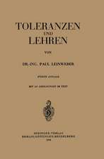 Toleranzen und Lehren