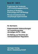 Experimentelle Untersuchungen zur Auswirkung einer einmaligen ACTH-Gabe: Ein Beitrag zur Kenntnis der homöostatischen Regulation