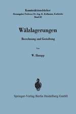 Wälzlagerungen: Berechnung und Gestaltung