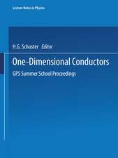 One-Dimensional Conductors: GPS Summer School Proceedings