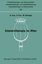 Intensivtherapie im Alter: Bericht über das Symposion über Anaesthesie und Intensivtherapie im Alter am 6. und 7. Oktober in Mainz