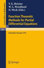 Function Theoretic Methods for Partial Differential Equations: Proceedings of the International Symposium Held at Darmstadt, Germany, 12-15 April 1976