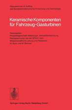 Keramische Komponenten für Fahrzeug-Gasturbinen