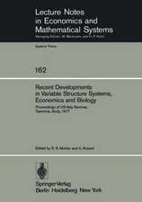 Recent Developments in Variable Structure Systems, Economics and Biology: Proceedings of US-Italy Seminar, Taormina, Sicily, August 29 – September 2, 1977