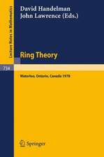 Ring Theory, Waterloo 1978: Proceedings, University of Waterloo, Canada, 12-16 June, 1978