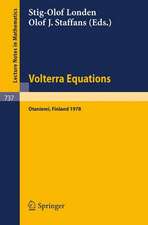 Volterra Equations: Proceedings of the Helsinki Symposium on Integral Equations, Otaniemi, Finland, August 11-14, 1978