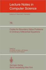 Codes for Boundary-Value Problems in Ordinary Differential Equations: Proceedings of a Working Conference, May 14-17, 1978